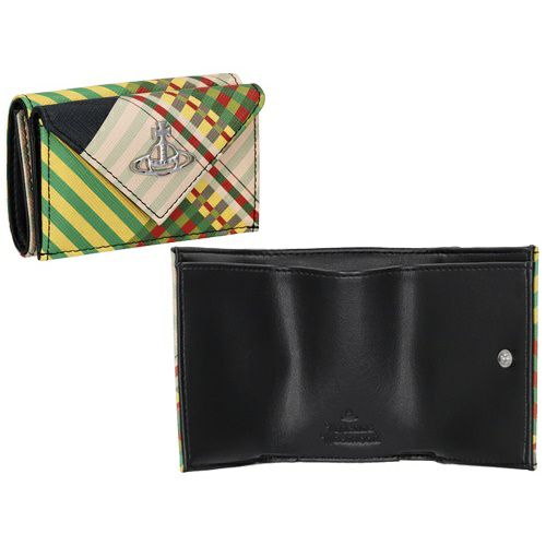 ヴィヴィアンウエストウッド 三つ折り財布 レディース マルチカラー Vivienne Westwood 51150009U O102 COMBAT TARTAN