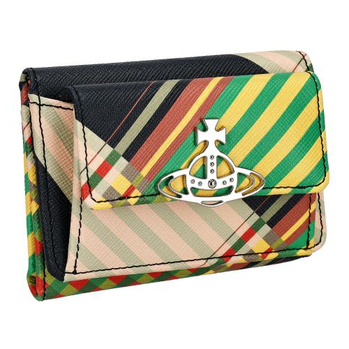 ヴィヴィアンウエストウッド 三つ折り財布 レディース マルチカラー Vivienne Westwood 52010013U O102 COMBAT TARTAN