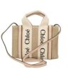 クロエ トートバッグ レディース ウッディ WOODY MINI TOTE ベージュ CHLOE CHC22AP237 I26 6J5 CEMENT PINK