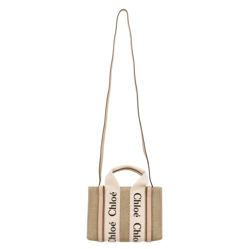 クロエ トートバッグ レディース ウッディ WOODY MINI TOTE ベージュ CHLOE CHC22AP237 I26 6J5 CEMENT PINK