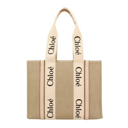 クロエ トートバッグ レディース ウッディ WOODY MEDIUM TOTE ベージュ CHLOE CHC22AS383 I26 6J5 CEMENT PINK