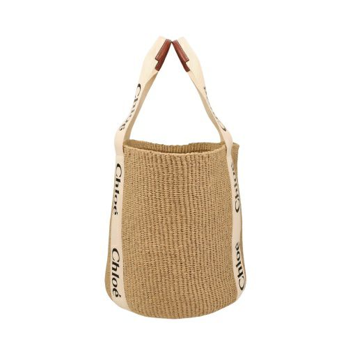 クロエ トートバッグ レディース ウッディ WOODY LARGE BASKET ベージュ CHLOE CHC22SS380 G55 101 WHITE