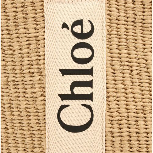 クロエ トートバッグ レディース ウッディ WOODY LARGE BASKET ベージュ CHLOE CHC22SS380 G55 101 WHITE