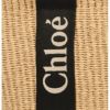 クロエ トートバッグ レディース ウッディ WOODY LARGE BASKET ブラウン CHLOE CHC23AS380 L18 915 BLACK BEIGE 1