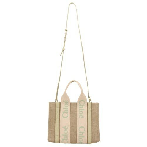 クロエ トートバッグ レディース ウッディ WOODY SMALL TOTE&S ブラウン CHLOE CHC23AS397 L17 38A LIGHT EUCALYPTUS