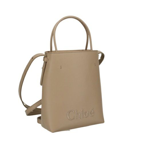 クロエ ショルダーバッグ レディース マイクロ クロエ センス Chloe Sense Micro Tote Bag ブラウン CHLOE  CHC23UP873 I10 23W MOTTY GREY