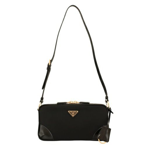 プラダ ショルダーバッグ レディース TESSUTO SPAZZOLATO ブラック PRADA 1BC225 V OOO R789 F0002  NERO | GINZA LoveLove（ラブラブ）