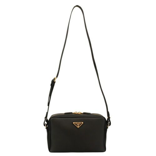 プラダ ショルダーバッグ レディース SOFT GRAIN ブラック PRADA  