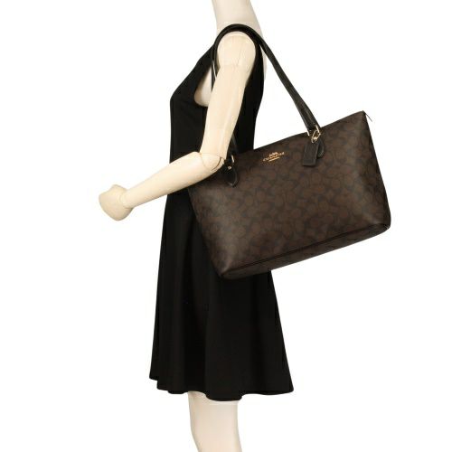 コーチ アウトレット トートバッグ レディース シグネチャー ブラウン