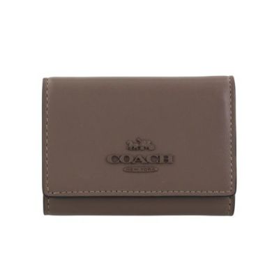 コーチ COACH 三つ折り財布 レディース シグネチャー タン