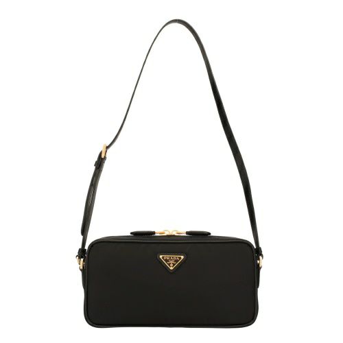 プラダ ショルダーバッグ レディース TESSUTO SAFFIANO ブラック PRADA  