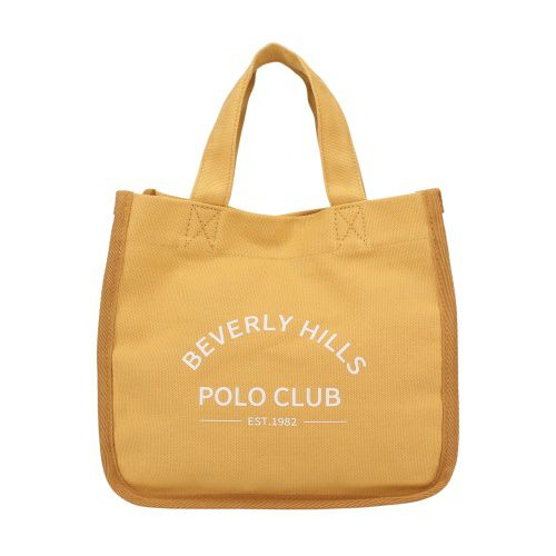 ビバリーヒルズポロクラブ トートバッグ レディース イエロー BEVERLY HILLS POLO CLUB BHC009 オレンジ アイボリー