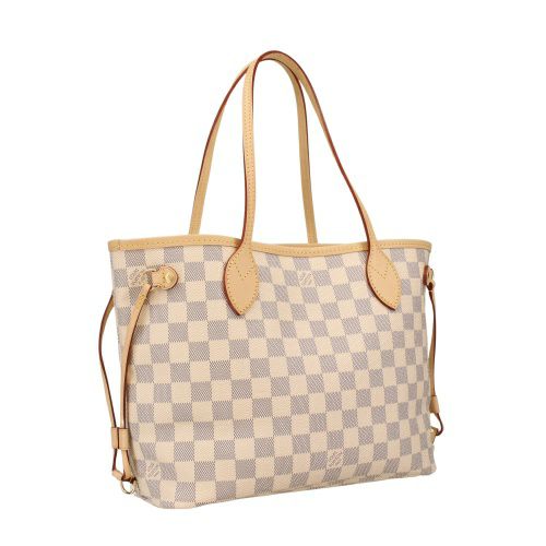 ルイヴィトン トートバッグ レディース ダミエ アズール ネヴァーフル PM ホワイト LOUIS VUITTON N40605