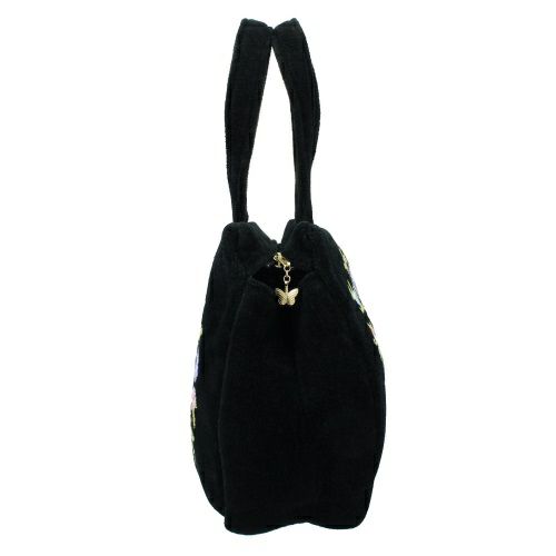 【美品】FEILER フェイラー　ハンドバッグ　ラウンド　ラメ　ブラック　希少 フェイラー ハンドバッグ レディース ブラック FEILER VIENNA 010