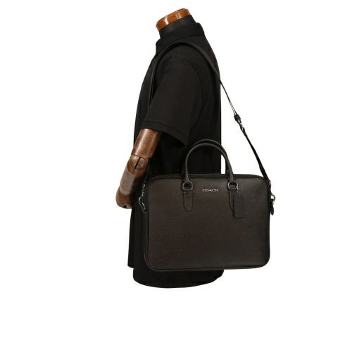コーチ アウトレット ビジネスバッグ メンズ ブラック COACH OUTLET