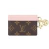 ルイヴィトン カードケース レディース モノグラム ポルト カルト・LV チャーム ブラウン LOUIS VUITTON M82739