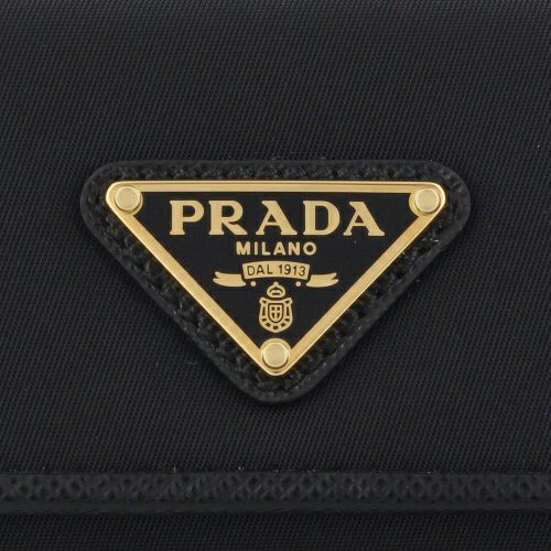 プラダ キーケース レディース TESSUTO トライアングルロゴ ブラック PRADA 1PG004 2DMI F0002 NERO