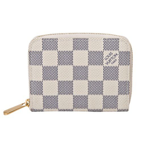 ルイヴィトン コインケース 小銭入れ レディース ダミエ･アズール ジッピー・コイン パース ホワイト LOUIS VUITTON N63069
