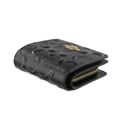 COACH 二つ折り財布 CV415 シグネチャー柄ブラック COACH 二つ折り財布 CV415 シグネチャー柄ブラック