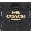 コーチ アウトレット 二つ折り財布 レディース スナップ ウォレット・シグネチャー レザー ブラック COACH OUTLET CV415 IMBLK