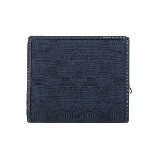 コーチ アウトレット 二つ折り財布 レディース シグネチャー イビー COACH OUTLET CU401 SVPM1 デニム ダークデニム