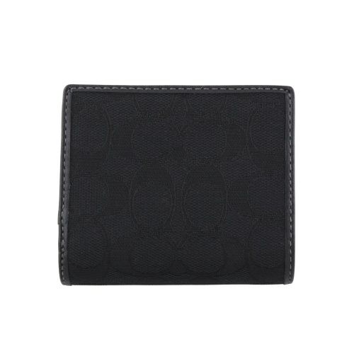 コーチ アウトレット 二つ折り財布 レディース シグネチャー ブラック COACH OUTLET CU401 SBKBK