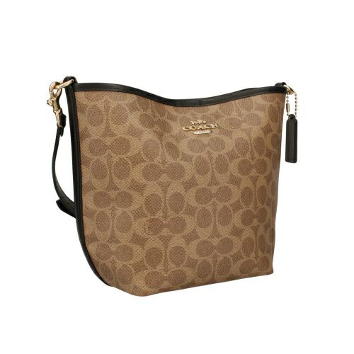 コーチ アウトレット ショルダーバッグ レディース シグネチャー キャンバス ブラウン COACH OUTLET CT800 IMQRX タン ブラック
