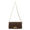 ルイヴィトン ショルダーバッグ レディース モノグラム ウォレット オン チェーン･リリー ブラウン LOUIS VUITTON M82509