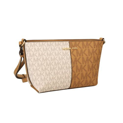 マイケルコース ショルダーバッグ レディース ジェットセット ツートン ロゴ ブラウン MICHAEL KORS 35F4GTVC1V DEER MULTI