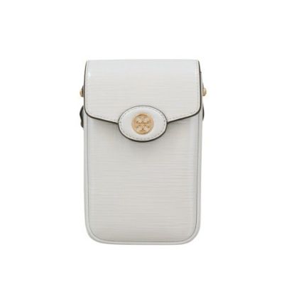 トリーバーチ ショルダーバッグ スマートフォンケース レディース ロビンソン ホワイト TORY BURCH 158824 400 ICE BLUE  | GINZA LoveLove（ラブラブ）