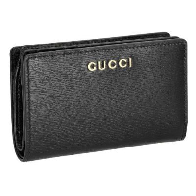 グッチ 二つ折り財布 レディース スクリプト ジップアラウンドウォレット ブラック GUCCI 772640 0OP0N 1000 BLACK