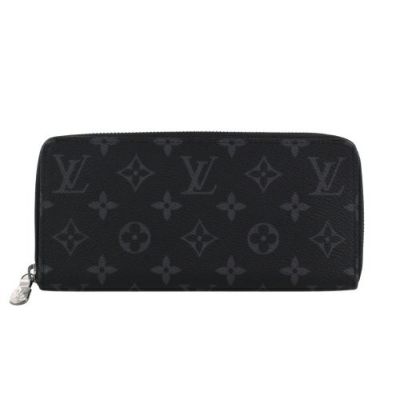 ルイヴィトン 長財布 レディース モノグラム･エクリプス ジッピーウォレット・ホリゾンタル ブラック LOUIS VUITTON M11611
