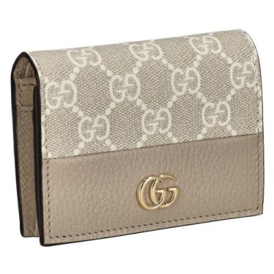 グッチ二つ折り財布 レディース GGスプリームキャンバス ベージュ GUCCI 658610 AACFE 9543 ベージュ/ホワイト | GINZA  LoveLove（ラブラブ）