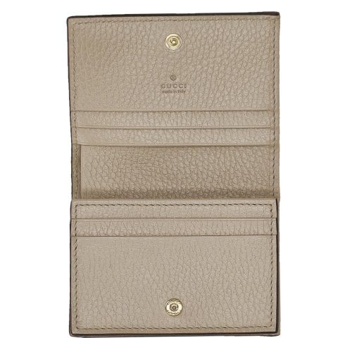 グッチ二つ折り財布 レディース GGスプリームキャンバス ベージュ