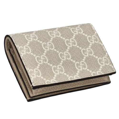 【美品】グッチ 二つ折り財布 ベージュ スプリーム ラブ GG柄 レディース グッチ 二つ折り財布 レディース ダブルG ベージュ GUCCI 466492 DTD1T