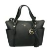 マイケルコース トートバッグ レディース サリバン サフィアーノ レザー ブラック MICHAEL KORS 30T0GNXT1L 001 BLACK