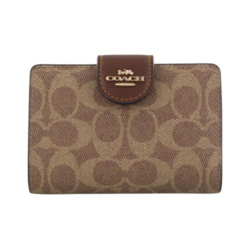 COACH コーチ シグネチャー 二つ折り財布 レディース 新品未使用に近い コーチ アウトレット 財布 二つ折り財布 レディース