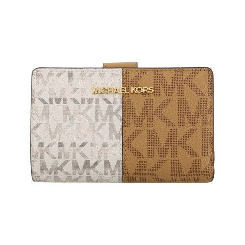 マイケルコース 財布 二つ折り財布 レディース ジェット セット シグネチャー ツートーン ブラウン MICHAEL KORS 35F4GTVF6B  DEER MULTI | GINZA LoveLove（ラブラブ）