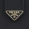 プラダ 二つ折り財布 財布 サフィアーノ トライアングルロゴ レディース SAFFIANO TAB LUX ブラック PRADA 1MV204 2C7X F0002 NERO