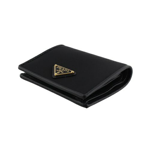 プラダ 二つ折り財布 財布 レディース TESSUTO ブラック PRADA 1MV204  