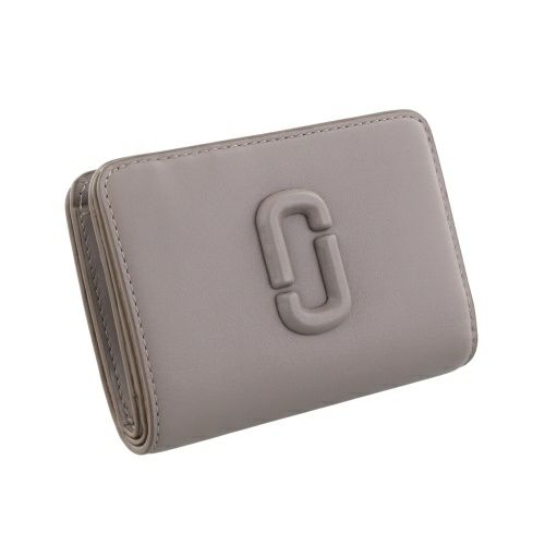 マークジェイコブス 二つ折り財布 レディース ザ レザー カバード Jマーク グレー Marc Jacobs 2S4SMP007S02 055 CEMENT