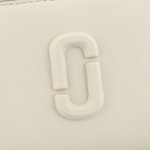 マークジェイコブス 二つ折り財布 レディース ザ レザー カバード Jマーク ホワイト Marc Jacobs 2S4SMP007S02 123 CLOUD WHITE