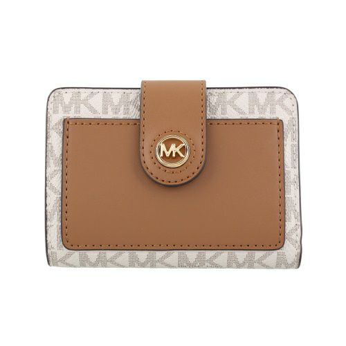 マイケルコース 二つ折り財布 レディース ブラウン MICHAEL KORS 32R4G0KF5B 149 VANILLA ACRN