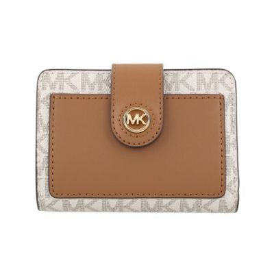 マイケルコース 三つ折り財布 レディース EMPIRE エンパイア シグネチャーロゴ ホワイト MICHAEL KORS 32S4G8ED8B 099  VANILLA-LUGG | GINZA LoveLove（ラブラブ）