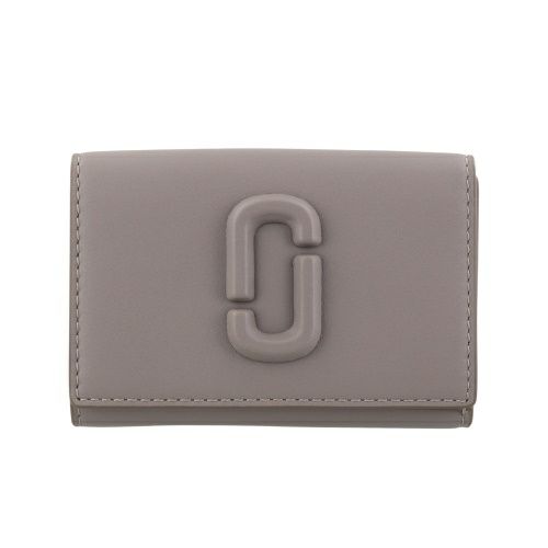 マークジェイコブス 三つ折り財布 レディース ザ レザー カバード Jマーク グレー Marc Jacobs 2S4SMP009S02 055 CEMENT