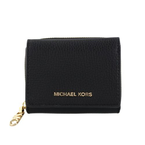 マイケルコース 三つ折り財布 レディース EMPIRE ペブルドレザー トライフォールド ブラック MICHAEL KORS 32S4G8ED8L  001 BLACK | GINZA LoveLove（ラブラブ）