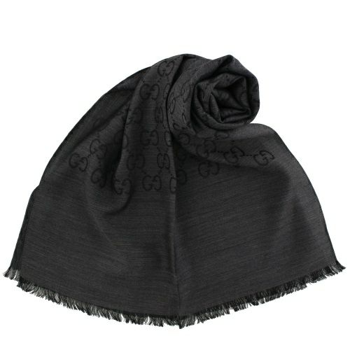 グッチ ストール マフラー レディース ブラック GUCCI 165904 3G646 1100