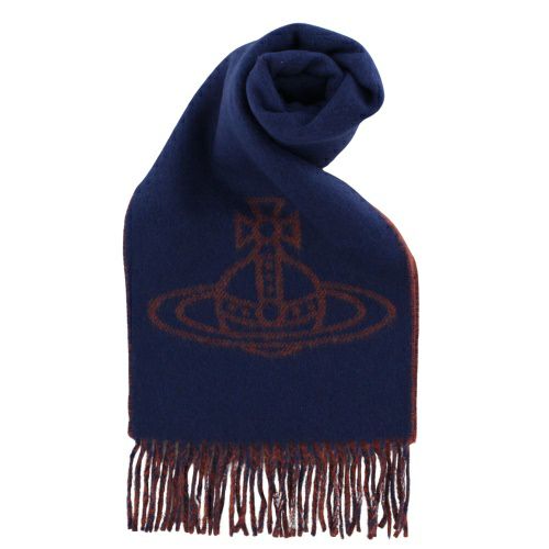 ヴィヴィアンウエストウッド マフラー メンズ レディース ネイビー