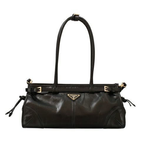 プラダ ショルダーバッグ レディース ミディアムレザートートショルダーバッグ ブラック PRADA 1BA426 V MOO 2CYR F0002 NERO