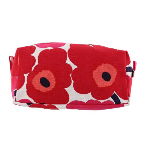 マリメッコ ポーチ レディース ウニッコ ピンク marimekko 47196 001 WHITE/RED